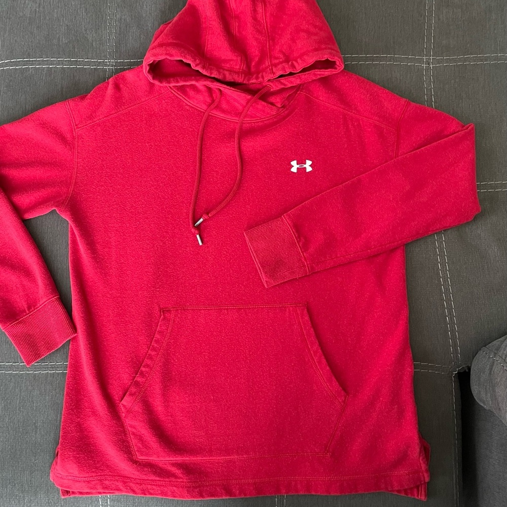 Women’s Red Under Armor hoodie, Size Small